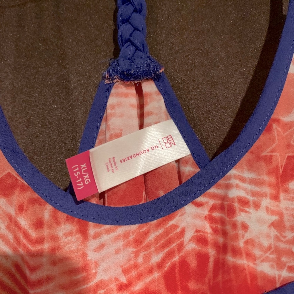 NOBO- red white and blue tank top - Picture 2 of 3